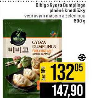 Bibigo Gyoza Dumplings plněné knedlíčky vepřovým masem a zeleninou 600 g 