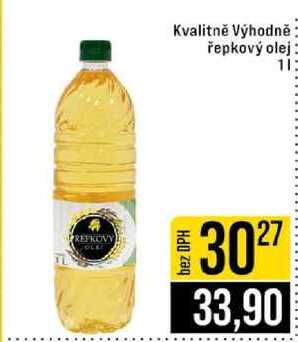 Kvalitně Výhodně řepkový olej 1l