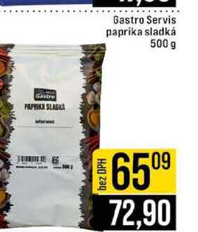 Gastro Servis paprika sladká 500 g