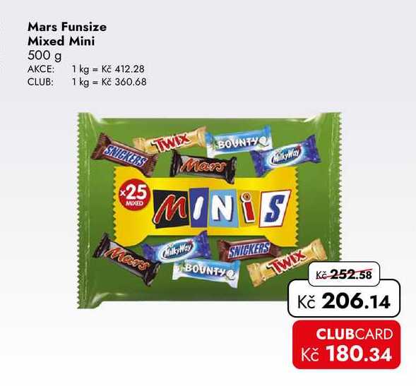 Mars Funsize Mixed Mini 500 g 