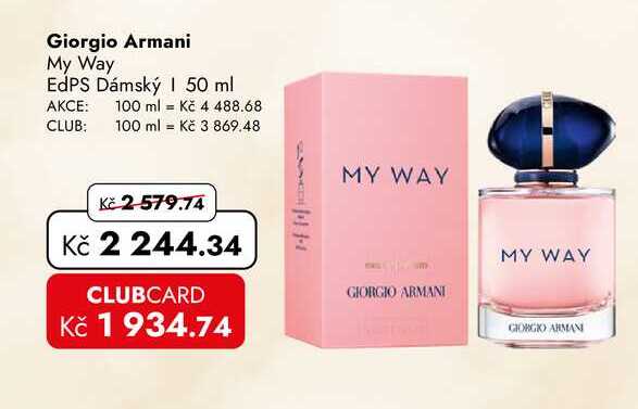 Giorgio Armani My Way EdPS Dámský 50 ml  