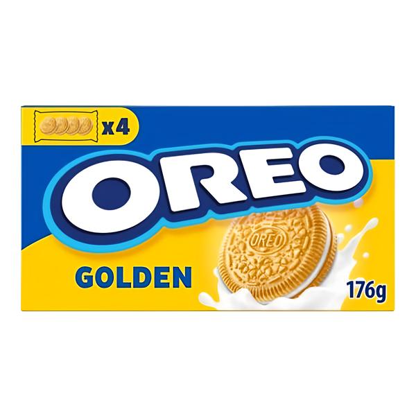 Oreo sušenky Golden s náplní s vanilkovou příchutí