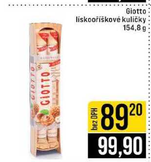 Giotto liskooříškové kuličky 154,8 g 