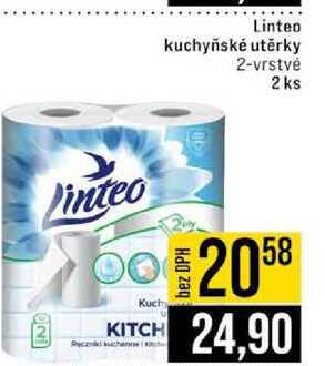 Linteo kuchyňské utěrky 2-vrstvé 2 ks 