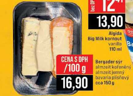 Bergader syr almzeit kořeněný almzeit jemný bavaria plísňový cca 150 g 100g