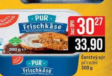 Čerstvý sýr prirodní 300 g
