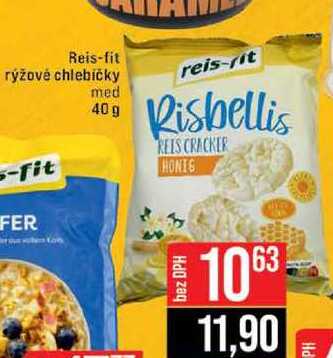 Reis-fit rýžové chlebíčky med 40 g