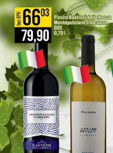 Piccini Bastioni della Rocca Montepulciano d'Abruzzo DOC 0,75l
