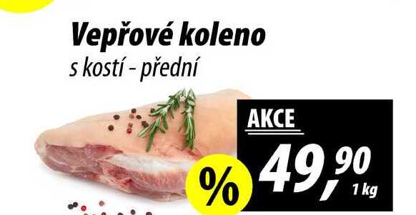 Vepřové koleno s kostí - přední, 1 kg