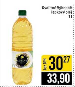 Kvalitně Výhodně řepkový olej 1l 