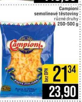 Campioni semolinové těstoviny různé druhy 250-500 g
