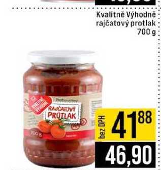 Kvalitně Výhodně rajčatový protlak 700 g 