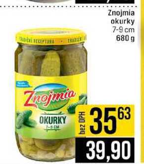 Znojmia okurky 7-9 cm 680 g