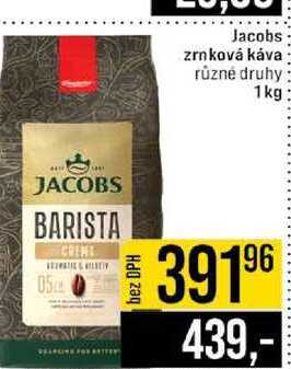 Jacobs zrnková káva různé druhy 1kg