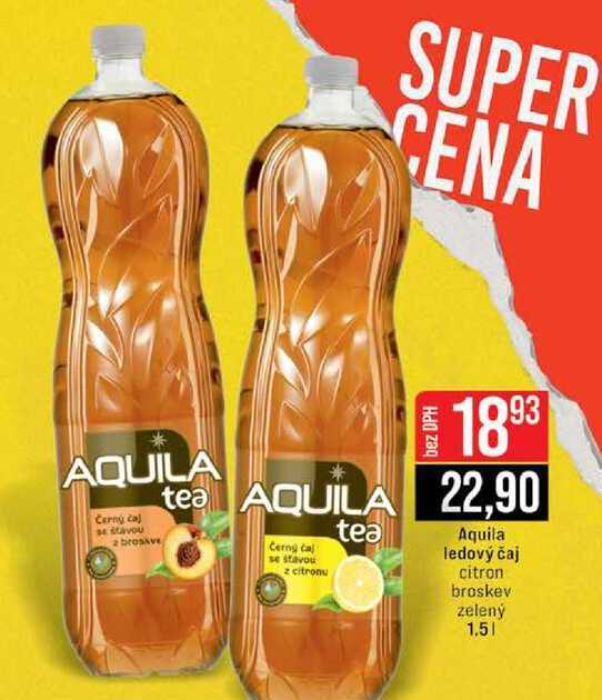 Aquila ledový čaj citron broskev zelený 1,5l 