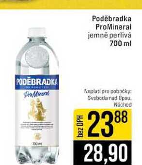 Poděbradka ProMineral jemně perlivá 700 ml