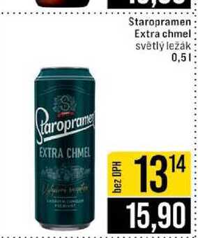 Staropramen Extra chmel světlý ležák 0,5l