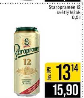Staropramen 12 světlý ležák 0,5l