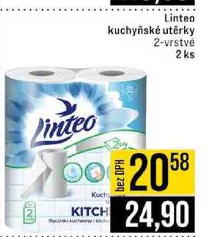 Linteo kuchyňské utěrky 2-vrstvé 2 ks 