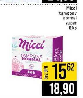 Micci tampony normal super 8 ks 