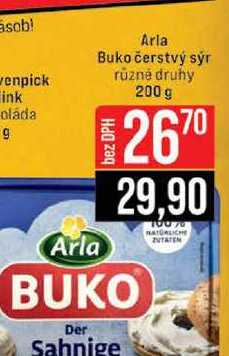 Arla Buko čerstvý sýr různé druhy 200 g 
