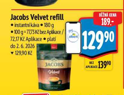 Jacobs Velvet refill  180 g