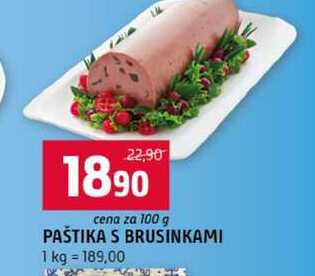 PAŠTIKA S BRUSINKAMI 100g