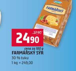 FARMÁŘSKÝ SÝR 30% tuku 100g