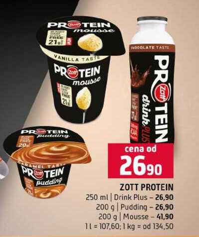 ZOTT PROTEIN 250 ml Drink Plus 200 g Pudding