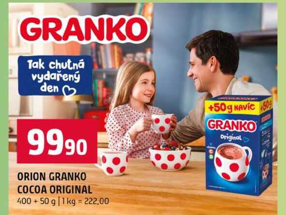 ORION GRANKO COCOA ORIGINAL 400 +50 g
