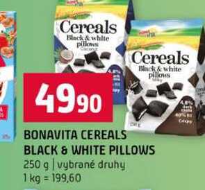 BONAVITA CEREALS BLACK & WHITE PILLOWS 250 g vybrané druhy 