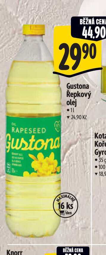   Gustona Řepkový olej  1 l