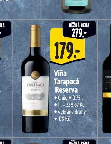 Viña Tarapacá Reserva Chile 0,75 l