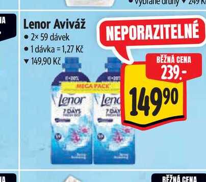 Lenor Aviváž 2x 59 dávek