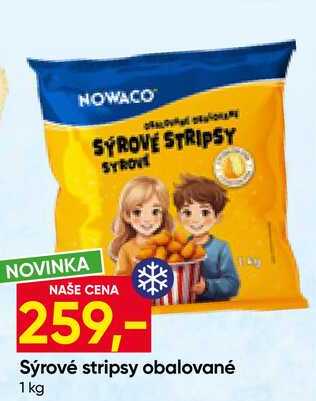 NOWACO Sýrové stripsy obalované 1 kg