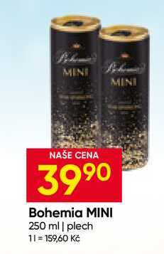 Bohemia MINI 250 ml plech