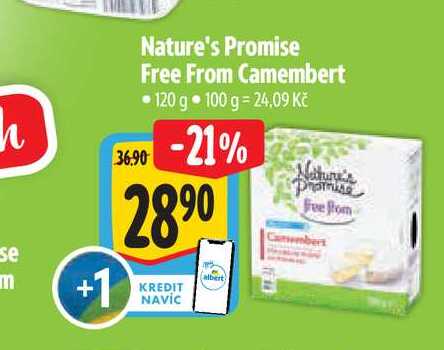 Nature's Promise Free From Camembert 120 g
