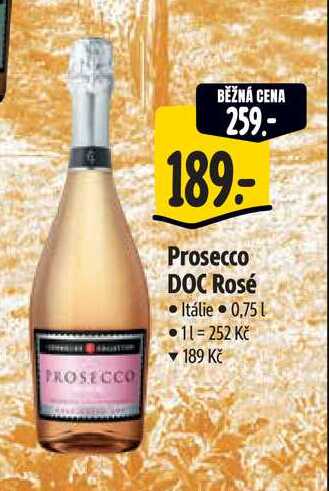  Prosecco DOC Rosé Itálie 0,751  