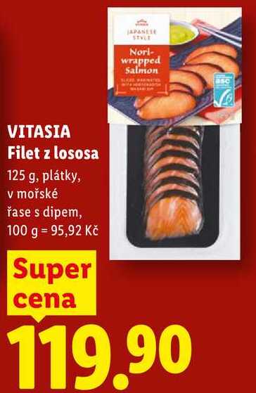 VITASIA Filet z lososa, 125 g