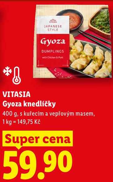 VITASIA Gyoza knedlíčky, 400 g
