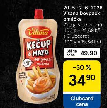 Vitana Doypack omáčka, 220 g, více druhů  