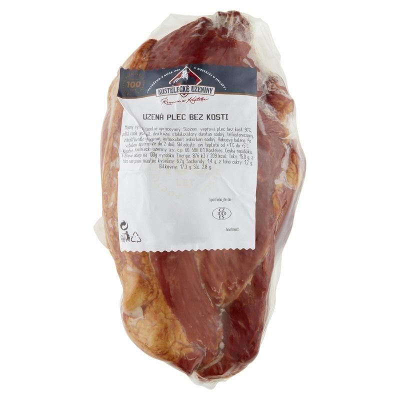 Kostelecké uzeniny Uzená plec bez kosti, 1 kg