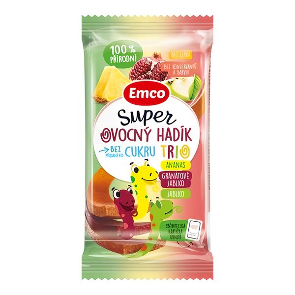 Emco Super ovocný hadík Trio ananas/gran.jablko/jablko