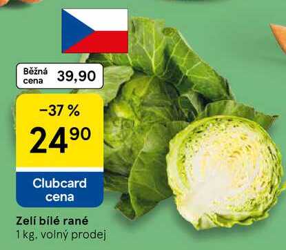 Zelí bílé rané, 1 kg
