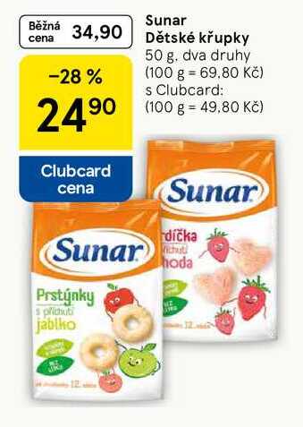 Sunar Dětské křupky, 50 g