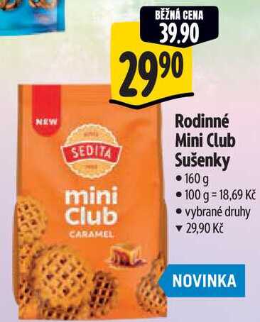 Rodinné Mini Club Sušenky ,160 g