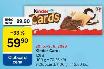 Kinder Cards, 128 g