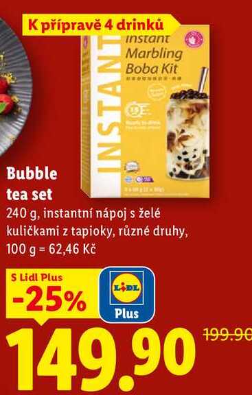 Bubble tea set, 240 g