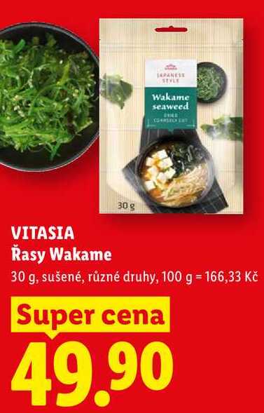 VITASIA Řasy Wakame, 30 g