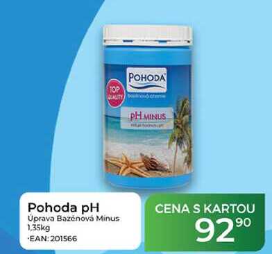 Pohoda pH Úprava Bazénová Minus 1,35kg